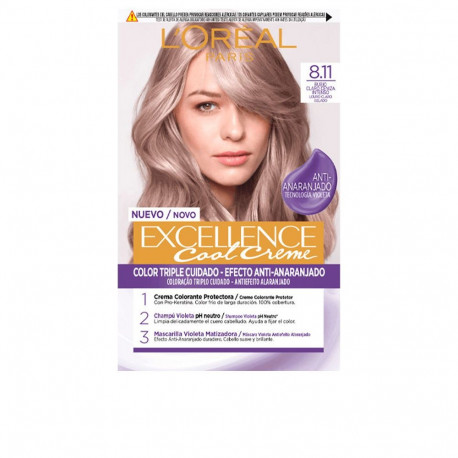 L'ORÉAL PARIS juuksevärv EXCELLENCE COOL #8,11 192ml, hele tuhkhall blond