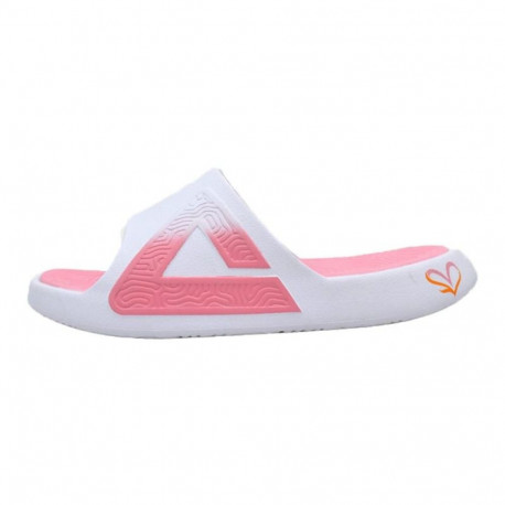 Men's Flip Flops Peak Taichi Slippers White Pink - 45
