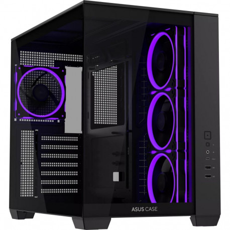 ASUS A32 PLUS ARGB, Tower Case Black, Tempered Glass x 2