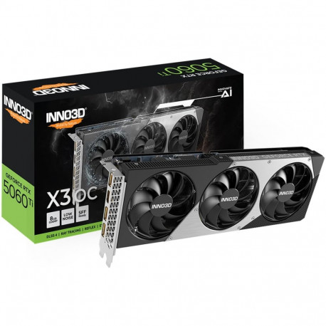 INNO3D GeForce RTX 5060 Ti TWIN X3 OC 8GB, graphics card DLSS 4, 3x DisplayPort, 1x HDMI 2.1
