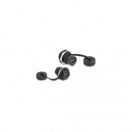DeLOCK USB 3.2 Gen 1 Type-A built-in connector with protective cap IP67 dust and waterproof