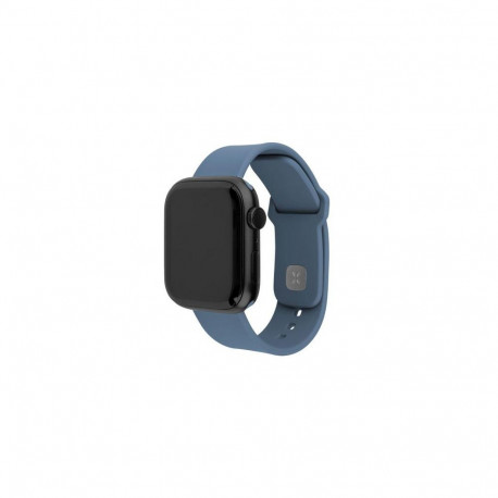 FIXED Silicone Sporty Strap Set for Apple Watch 42/44/45/46mm, green-blue