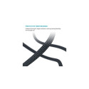 FIXED Braided Cable USB-C/USB-C, Lightning Adapter, 3m, MFi, PD 60W, gray