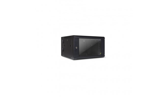 Inter-Tech SMB-6606 6U Wall mounted rack Black
