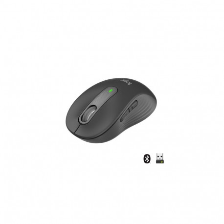 Logitech Signature M650 Wireless Mouse RF Wireless+Bluetooth Optical 4000 DPI, Graphite