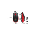Logitech M190 Full-Size Wireless Mouse, RF Wireless, 1000 DPI, Red