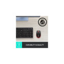 Logitech M190 Full-Size Wireless Mouse, RF Wireless, 1000 DPI, Red
