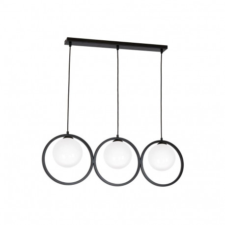 ripatsvalgusti KONYA 3xE14 must/valge