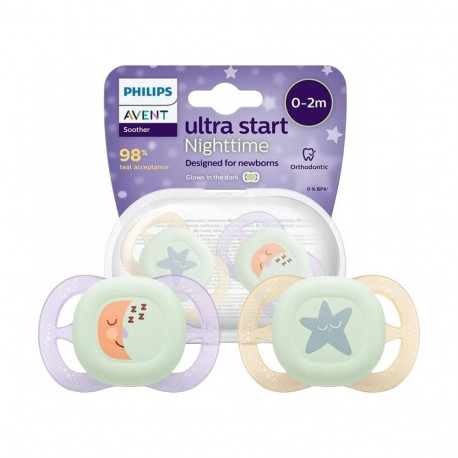 Philips Avent māneklītis Ultra Start nakts  0-2 mēneši  2 gab. SCF075/07