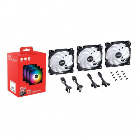 XPG arvutikorpuse ventilaator VENTO 120 ARGB PWM 12cm 3tk, must