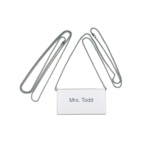Kett nimesildihoidjale Durable nikkel 85cm, 10tk