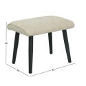 Stool MATEO light grey