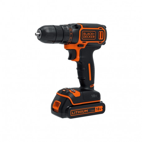 BLACK & DECKER Cordless Drill | BDCDC18B-QW | 18 V | 2x 1.5 Ah | Li-Ion