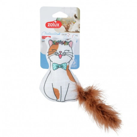 Pet Toy - ZOLUX Chatouille Cat Toy 13cm Catnip Feathers Multicolored