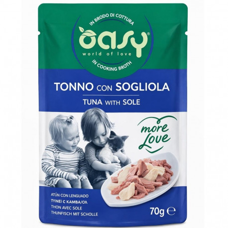 Cat Food - Oasy More Love Tuna with Sole Wet Food 70g
