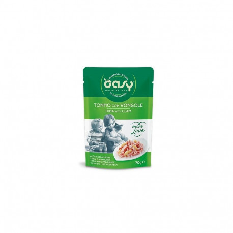 Cat Food - Oasy More Love Tuna with Clam Wet Food 70g Gluten-Free