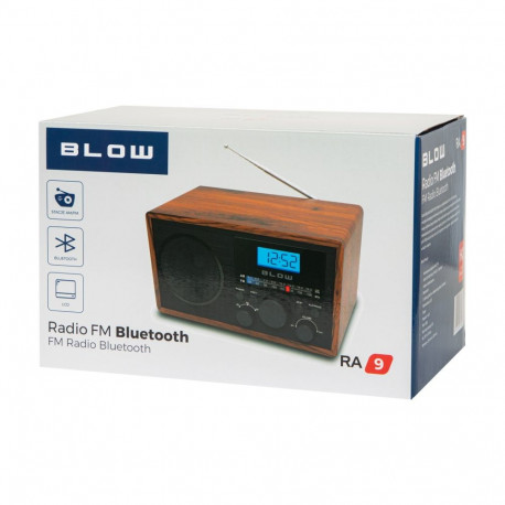 Audio Equipment - BLOW RA9 V.2 Portable Analog AM/FM Radio Bluetooth Black