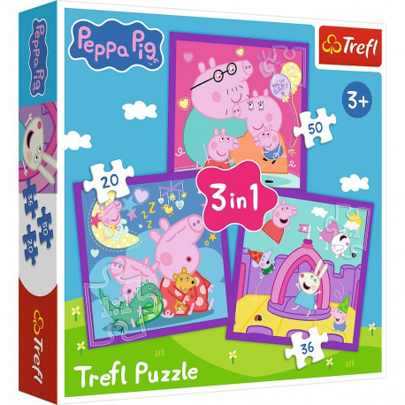 TREFL PEPPA PIG Puzzle 3 in 1 set