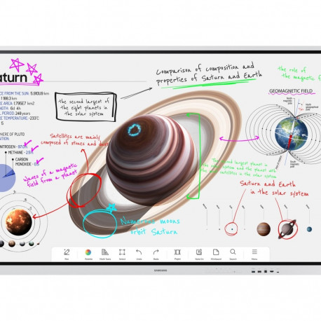 SAMSUNG WM85B Flip 4 85-tolline puute infrapuna UHD 3840x2160 16:9 300nit klaasita 220nit klaasiga 1