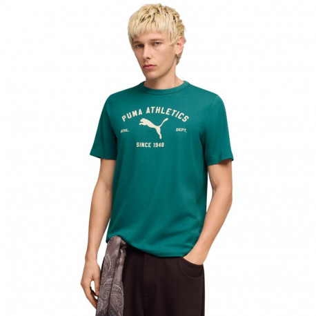 Koszulka męska Puma Class Graphic Tee zielona 692226 41 L