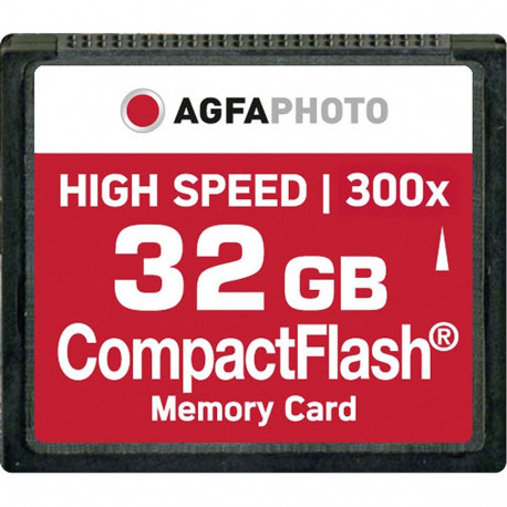 AgfaPhoto CompactFlash mälukaart 32GB kõrge kiirusega 300x MLC