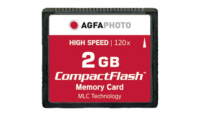 AgfaPhoto Compact Flash 2GB suure kiirusega 120x MLC