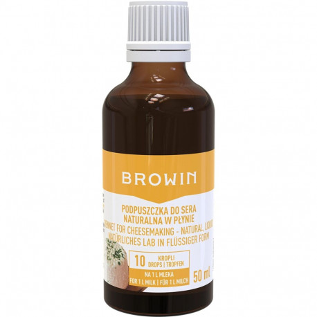 Liquid Natural Rennet, 50 ml BROWIN 411207