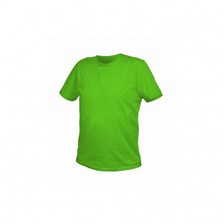 Hogert HT5K411-L T-shirt, cotton, green, L, 180 g/m², classic cut, round neckline, unisex