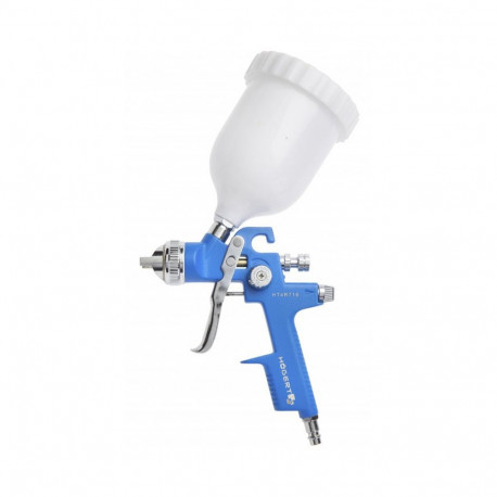 Hogert HT4R716 spray gun with top cup, 600ml, 1.4mm, 3bar, 1/4", 170-283l/min, HVLP