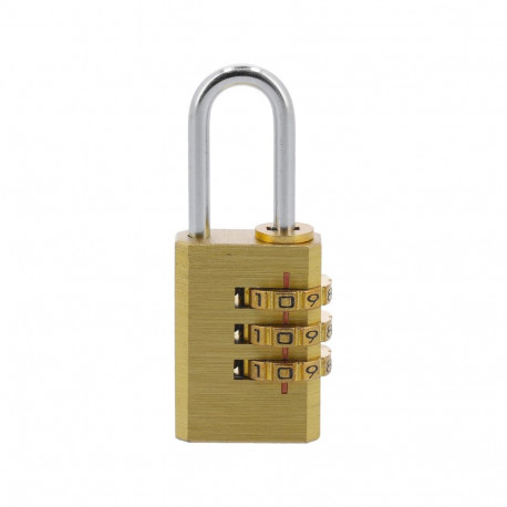 TOYA GRD 77607, brass combination padlock, 3 digits, 60g
