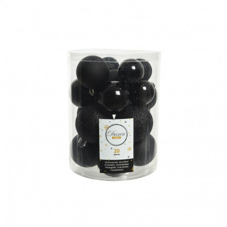 BAUBLE SHATPRF SET 20PCS 22764 BLACK