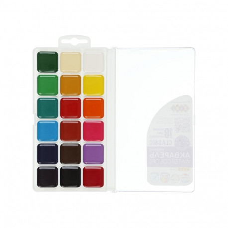 Vesivärvid 18 värvi laste seeria