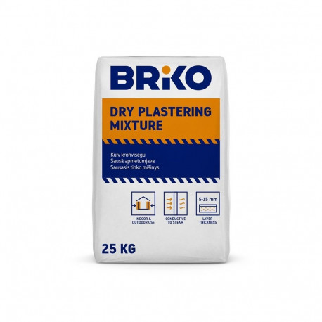 PLASTER CEMENT DRY MIX BRIKO 25KG (42)