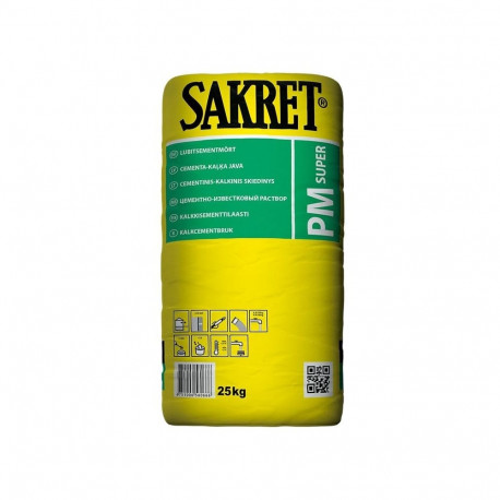 PLASTER SAKRET PM SUPER 25KG 1MM