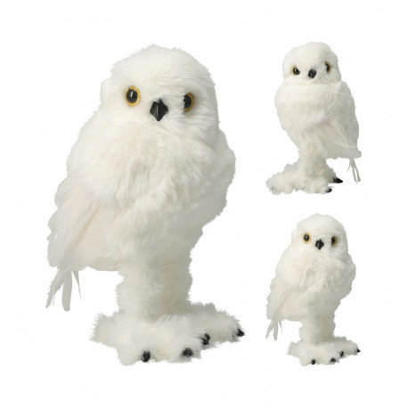 DECORATION OWL WHITE 24CM