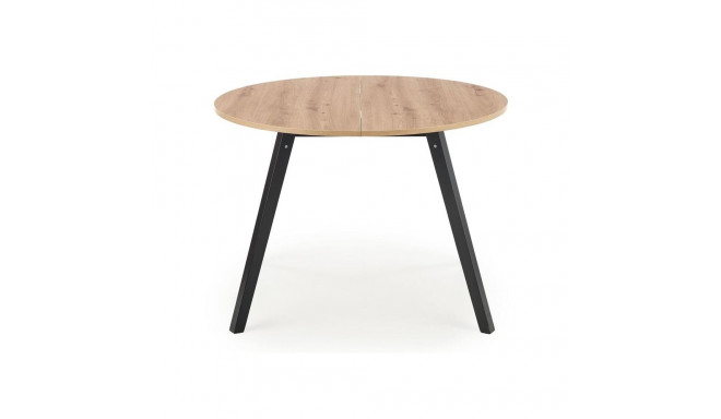 TABLE RUBEN.OAK/BLACK.102-142X102X73.6