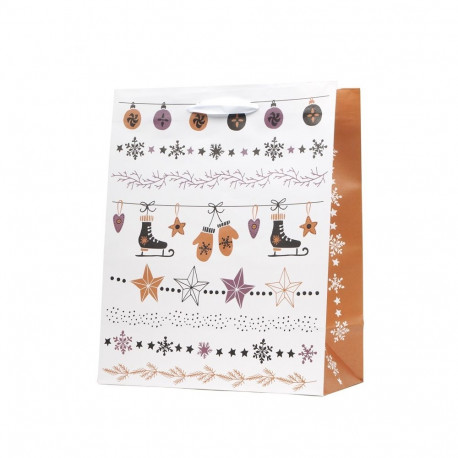 GIFT BAG CHRISTM TR-20S 17.8X22.9X9.8CM