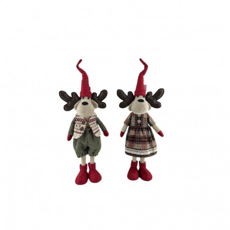 DECORATION DEER WITH HAT H57CM