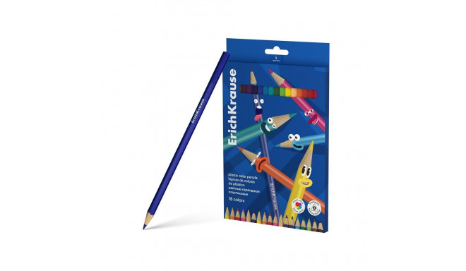 COLOR PENCILS TRIANGULAR 18 COL. 61805