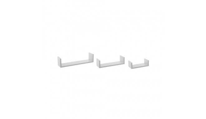 3 SHELVES SET WHITE