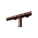 GUTTER D80 2M BROWN