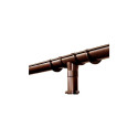 GUTTER D80 2M BROWN