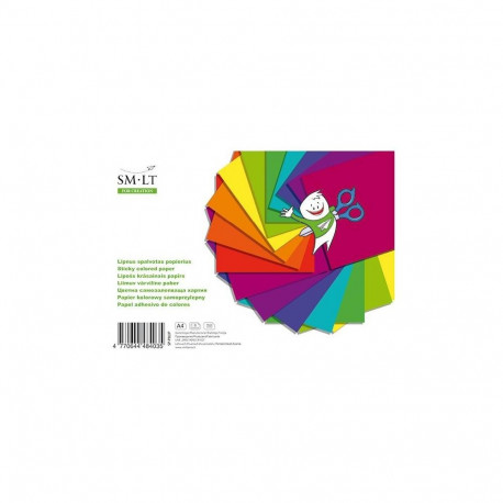 STICKY COLORED PAPER A4 8 SHEETS