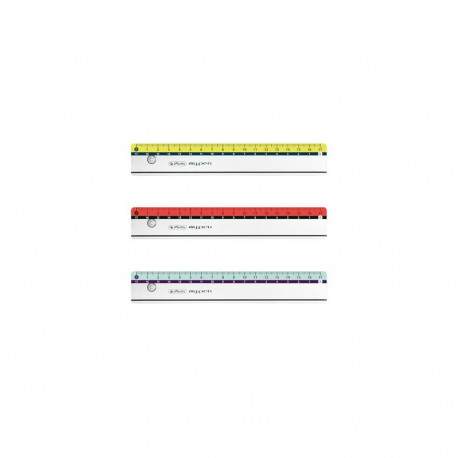 Plastist joonlaud 17 cm 3 disaini