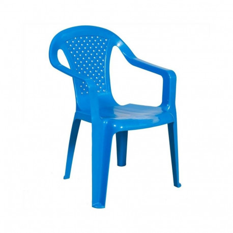 CHILDRENS PLASTIC CHAIR BLUE CAMELIA