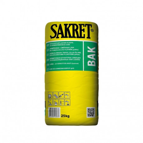 REINF. MORTAR SAKRET BAK 25KG