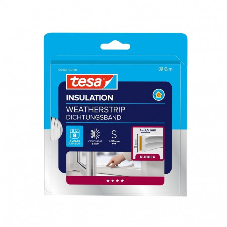 E-PROFILE GASKET EPDM WHITE 9X3.5MM 6M