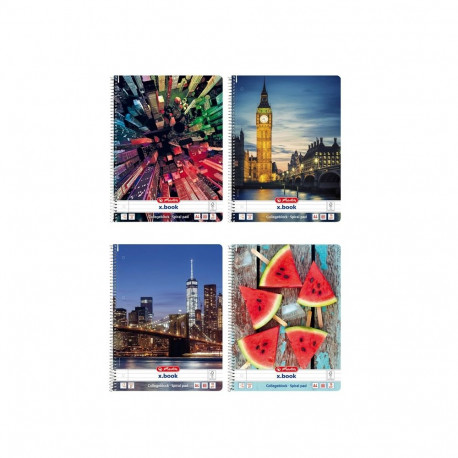 Spiraalmärkmik A4 80 lehte ruuduline 11086188