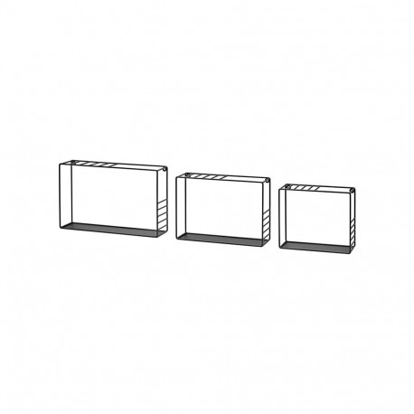 Shelf+ Lynn-set 420x260x100 mm must