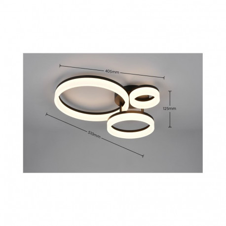 CEILING LIGHT LED TRIO SCOPE 4000LM BLAC